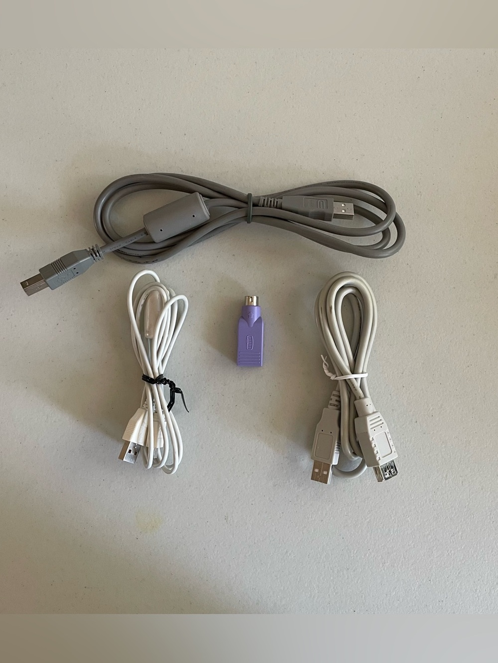 ⚡️Vintage Tech Cable Lot - Apple FireWire 400, Sony Digicam, PS/2 Adapter, USB